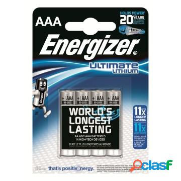 1x4 energizer ultimate lithium micro aaa 1,5v