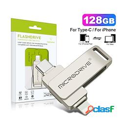 2 in 1 otg usb 3.0 tipo c a fulmine pen drive 64gb 128gb
