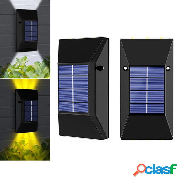 2PCS Esterno solare Luce LED Impermeabile Decorazione Parete