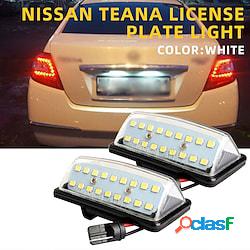 2pcs auto led targa luce lampade per nissan teana led luce