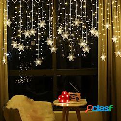 3.5 m 96 led luci stringa tenda fiocco di neve led tenda di