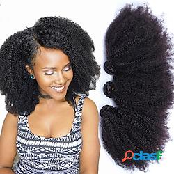 3 pacchetti Tesse per capelli Mongolo Afro crespo Estensioni