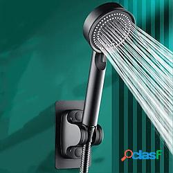3 pz/set regolabile nero argento bagno soffione doccia ad