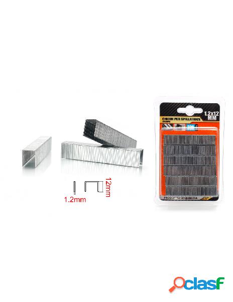300pcs punti per graffatrice 1,2x12mm
