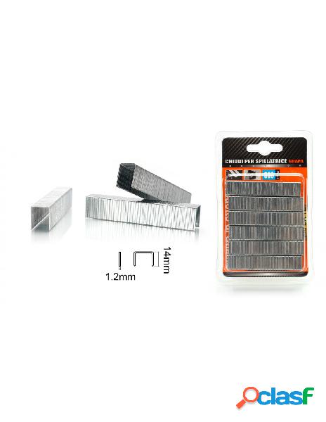 300pcs punti per graffatrice 1,2x14mm
