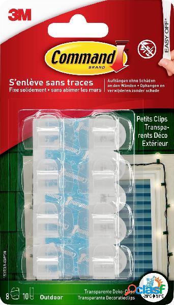 3M Clip per luci esterne Command™ Trasparente Contenuto: 8