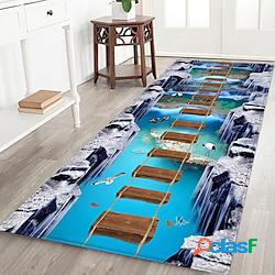 3d paesaggio flanella tessuto tappetino stampa casa ingresso