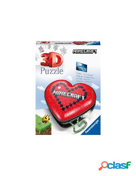 3d puzzle heart - minecraft