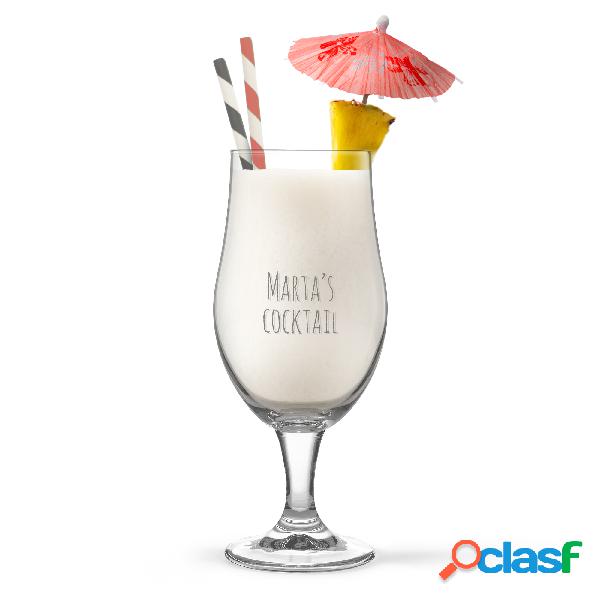 4 Bicchieri Pina Colada Personalizzati