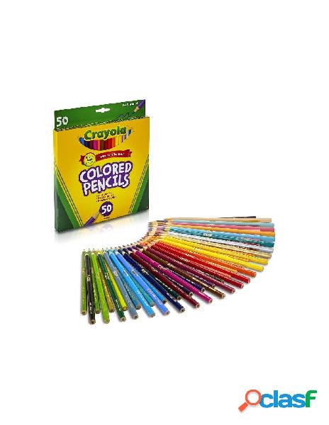 50 matite colorate