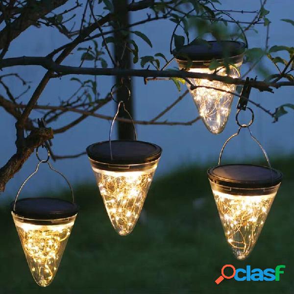 50LED solare Lampadario a sospensione alimentato lampada