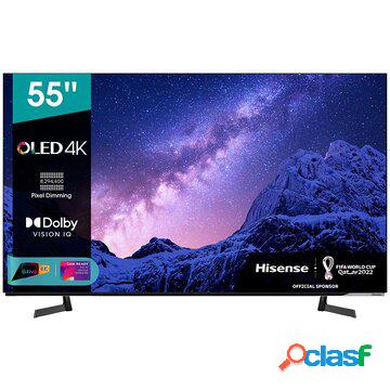 55a80g tv 54.6" 4k ultra hd smart tv wi-fi nero, grigio