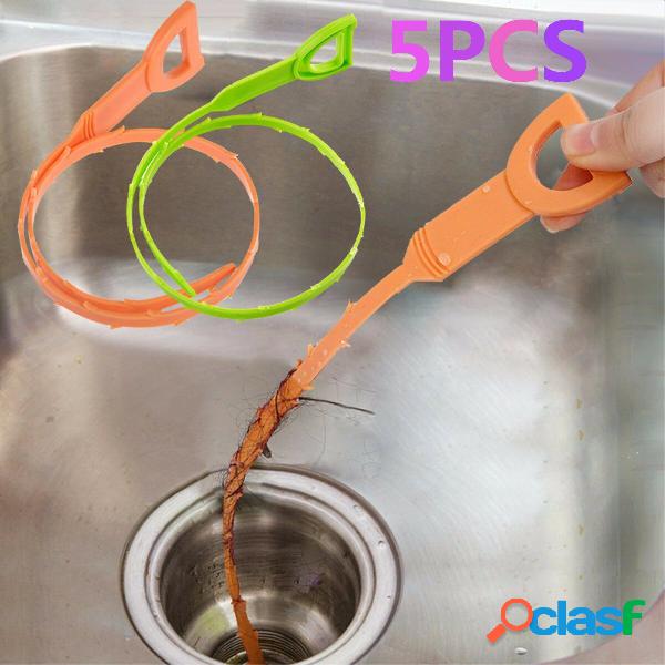 5pcs Honana Tubo di scarico del lavandino in plastica Draga