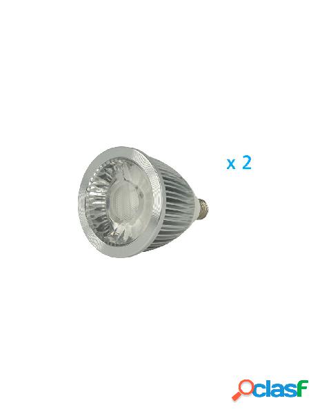 A2zworld - 2 pz lampade faretto led e10 5w 220v cob bianco