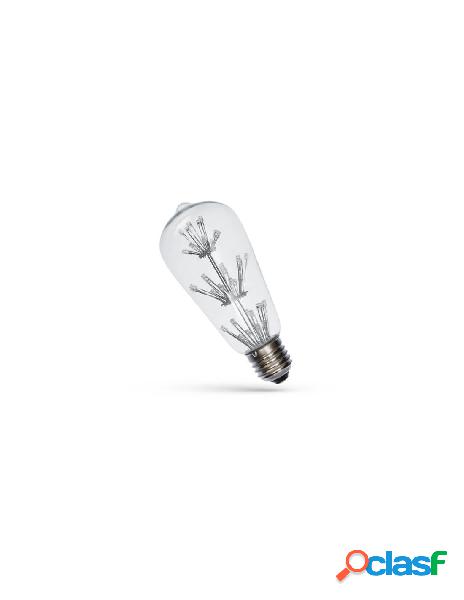 A2zworld - 2 pz lampade led e27 rgb 3w 45 led f3 cambi