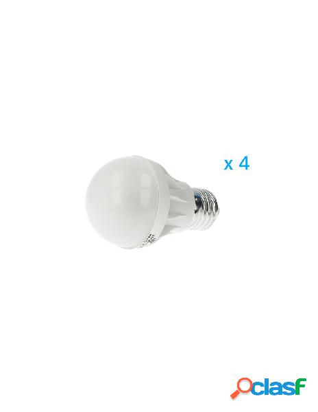 A2zworld - 4 pz lampade led e27 bulbo g55 5w45w bianco