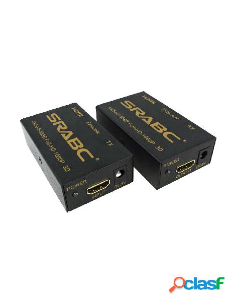 A2zworld - hdmi extender 1080p 3d 60m cavo di rete lan