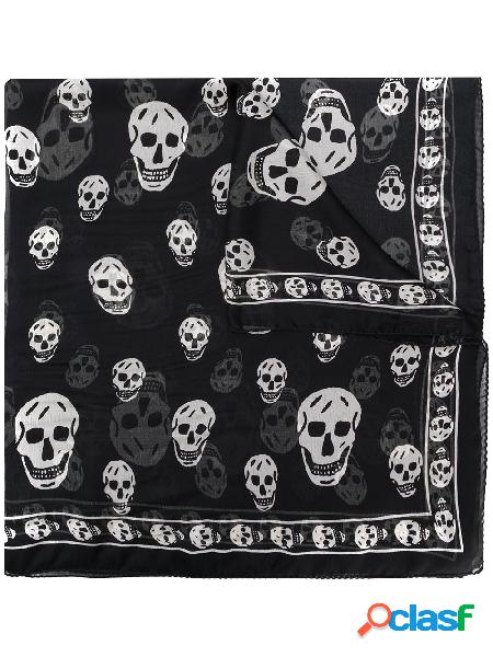 ALEXANDER MCQUEEN FOULARD UOMO 5577174Q0601078 SETA NERO