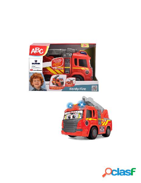 Abc ferdy fire, camion pompieri cm. 25, luci e suoni,