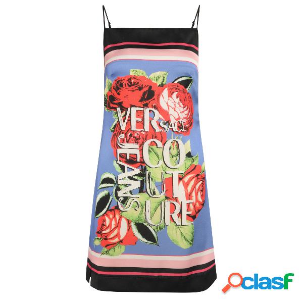 Abito Versace Jeans Couture Roses multicolor
