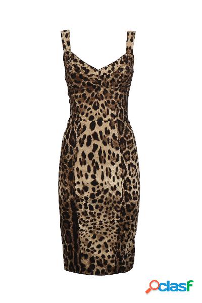 Abito corsetteria stampa leopardo