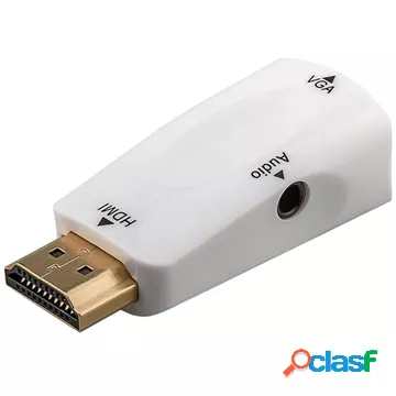 Adattatore Goobay Compact HDMI / VGA con Ingresso Audio -