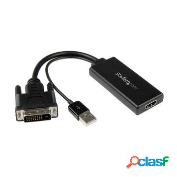 Adattatore video dvi a hdmi con alimentazione usb e audio -