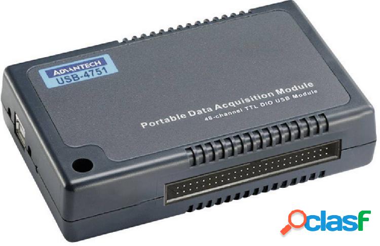 Advantech USB-4751-AE Modulo I/O DI/O, USB Numero I/O: 48