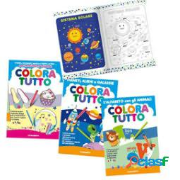Album da colorare - alfabeto inglese - spazio - 24 facciate