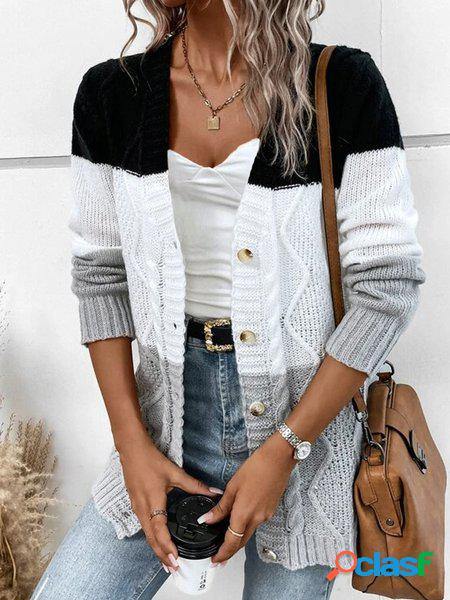 Altri Casuale Filato/Lana Filato Maglione Cappotto