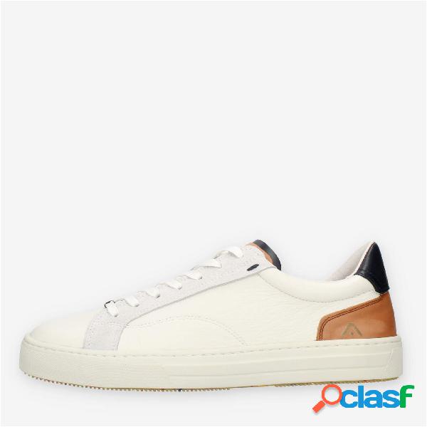 Ambitious Sneakers da uomo bianche e cuoio
