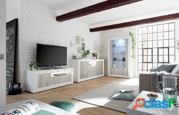Anderson - Salotto completo contemporaneo con mobile tv e