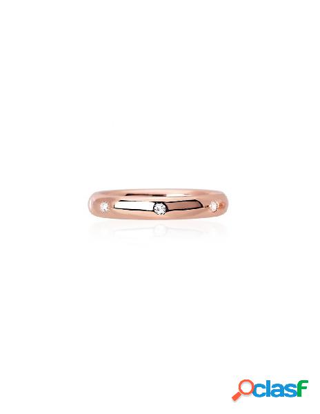 Anello MABINA in argento 925 rosato con zirconi - 523095