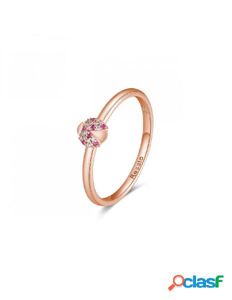 Anello ROSATO STORIE in argento - RZA020B Mis. 14 Coccinella