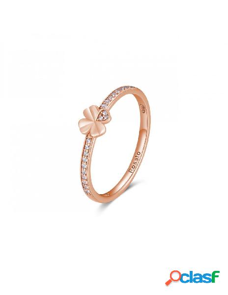 Anello ROSATO STORIE in argento - RZA022C Mis. 16