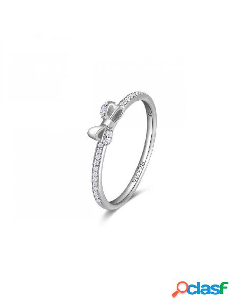 Anello ROSATO STORIE in argento - RZA025C Mis. 16 Fiocco