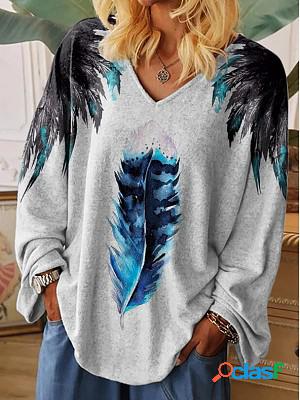 Angel Wings Print T-shirt