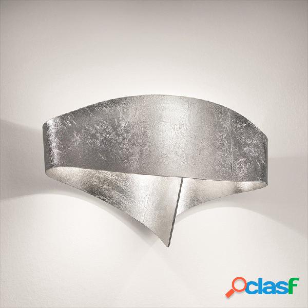 Applique Scudo Foglia Argento - Lampade a parete