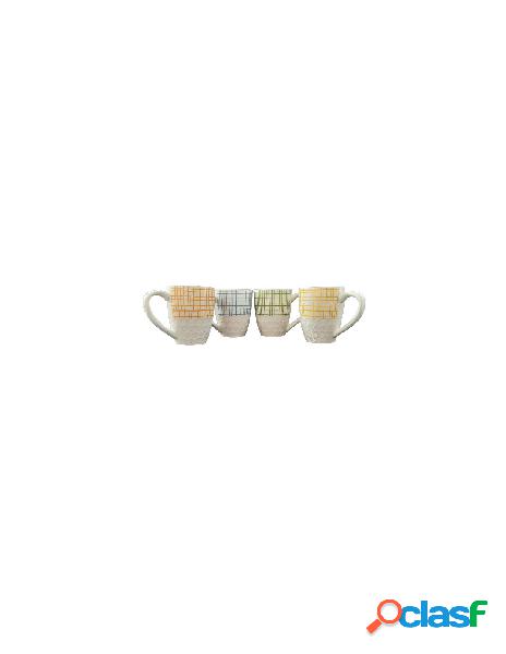 Ardtime - set di 4 tazze multicolore ardtime mug komae