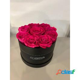 Ars Nova Srl Flowerbox Nero 9 Rose Baccara Profumate d.18 Cm