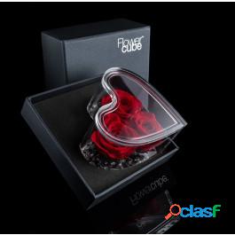 Ars Nova Srl Flowercube Platinum Heart 3 Rose