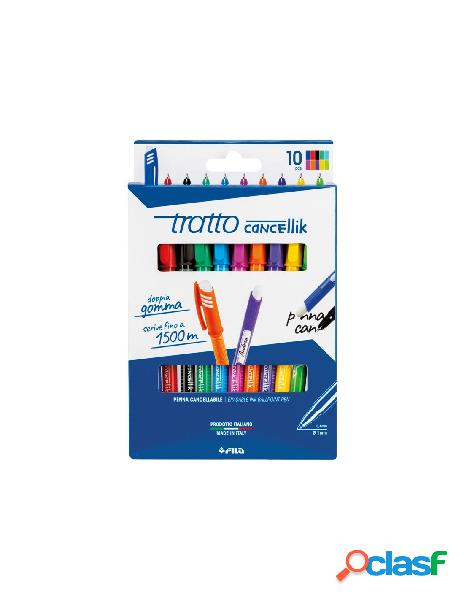 Astuccio 10 tratto cancellik colori misti