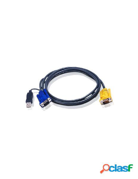Aten - cavo per kvm usb/sphd-15 mt. 1,8, 2l-5202up
