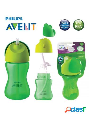 Avent - Tazza Verde Con Cannuccia Flessibile 300ml