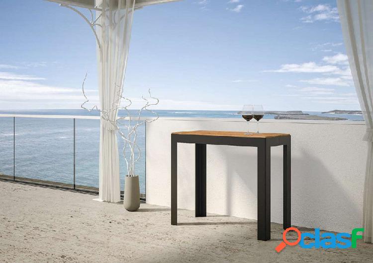 Azalea - Consolle allungabile design da esterno in legno di