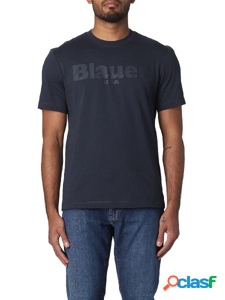 BLAUER T-shirt basic a maniche corte in cotone Blu