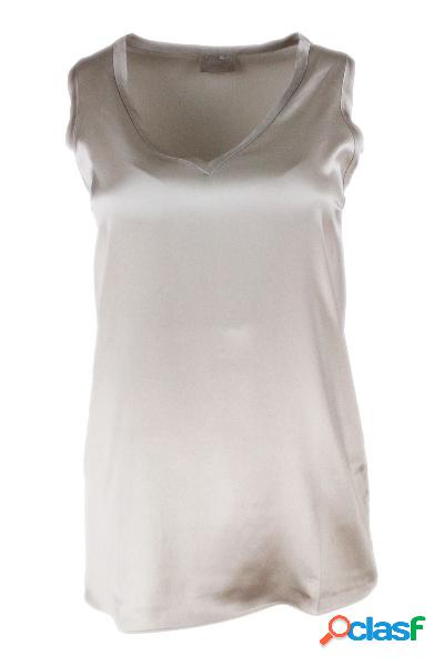 BRUNELLO CUCINELLI TANK TOP DONNA M0C59E0602C9406 SETA ROSA