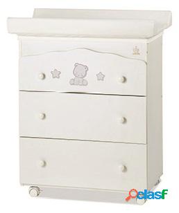 Bagnetto Tre Cassetti Italbaby Pop Star Bianco/Avorio