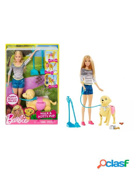 Barbie - barbie a spasso con i cuccioli mattel