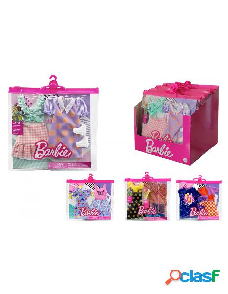 Barbie - barbie abiti look completi pack 2 pz